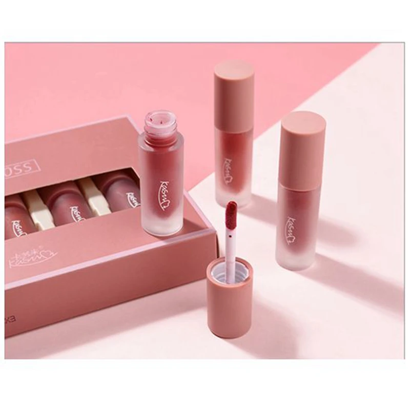 5 шт./компл. Beauty Glazed Матовая жидкая помада долговечный водонепроницаемый