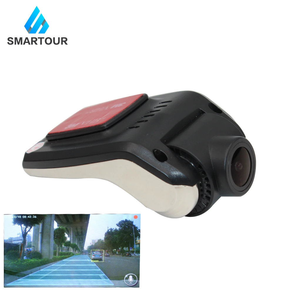 Smartour Автомобильный видеорегистратор Камера USB DVR разъем для автомобиля HD 1280*720 P видеорегистраторы для Android OS системы мини с ADAS