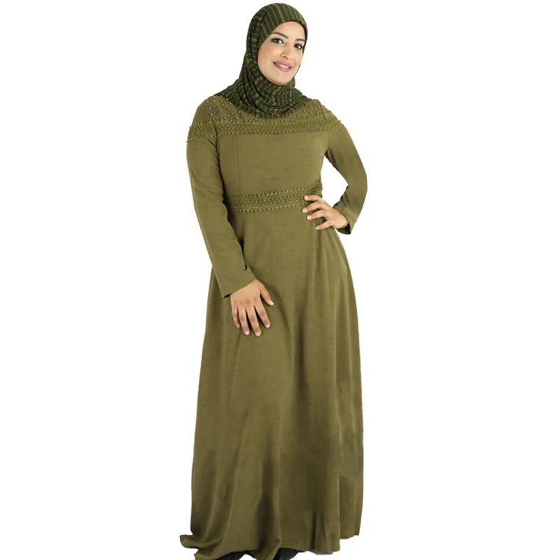 Рамадан ИД Мубарак арабское женское платье с жемчужной вышивкой мусульманская длинная юбка размера плюс халат Пакистана мусульманское этн...