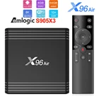 X96 воздуха Smart Android 9,0 ТВ BOX Amlogic S905X3 4 ядра 2,4 г 5G двухъядерный процессор Wi-Fi 4 Гб 64 Гб оперативной памяти, 32 Гб встроенной памяти, Wi-Fi, x96air Декодер каналов кабельного телевидения медиа ТВ коробка