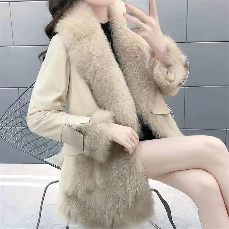 

Women Faux Mink Winter Coat Hooded Fake Fur Warm Thick Outerwear Jacket Ladies Fur Coat Hairy Artificial Fur Jacket CT0128