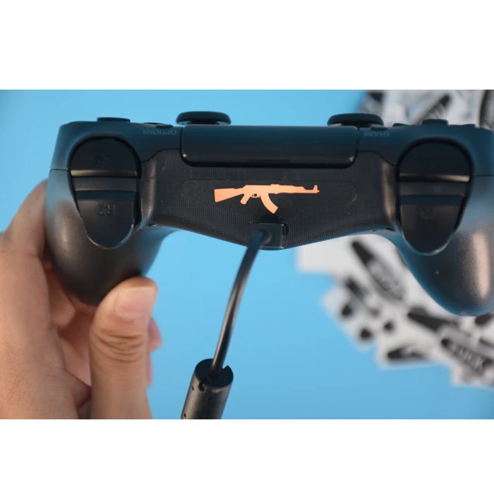 40 шт./партия на заказ Человек PS4 светодиодный светильник Бар наклейки для Playstation 4 контроллер геймпад светильник бар виниловые наклейки Мода