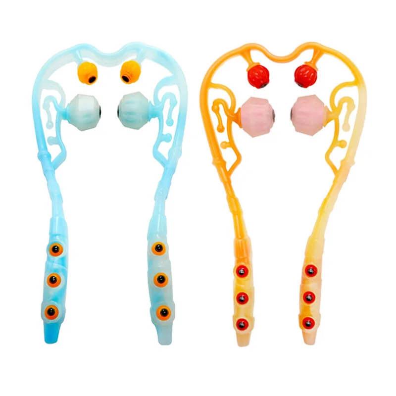 

Cervical Massage Stick U-Shaped Body Neck Roller Massager Dual Trigger Point Self-Massager Tool Pressure Relieve Manually Tool