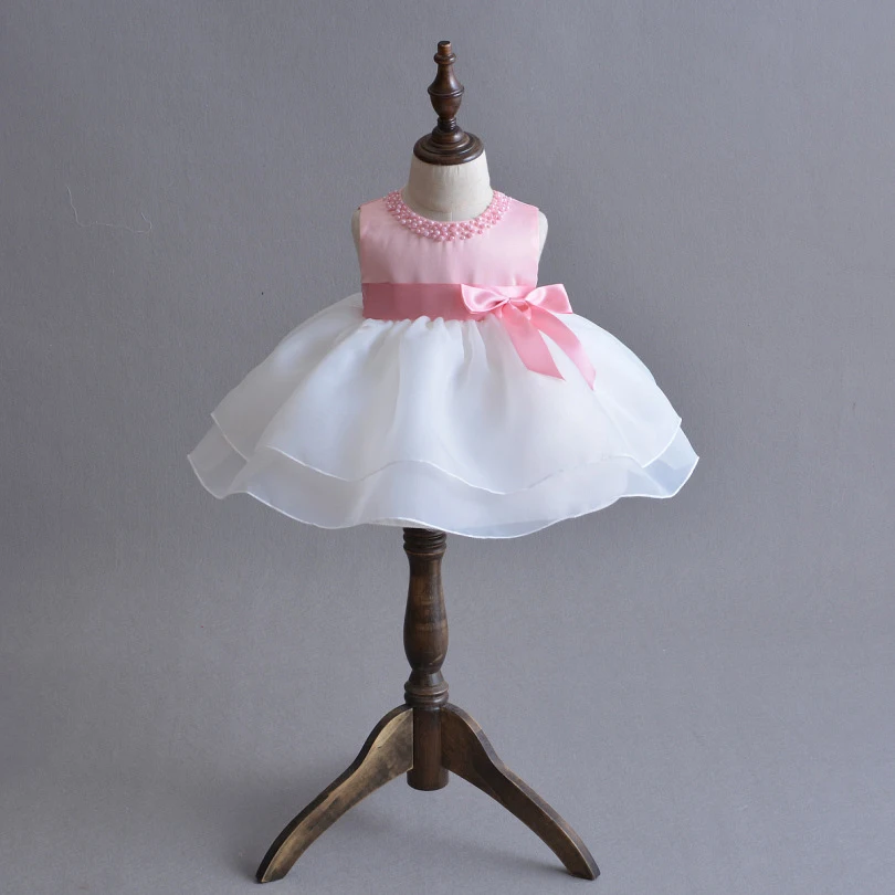 Платье с цветочным узором для девочек цвет шампанского одежда подружки невесты