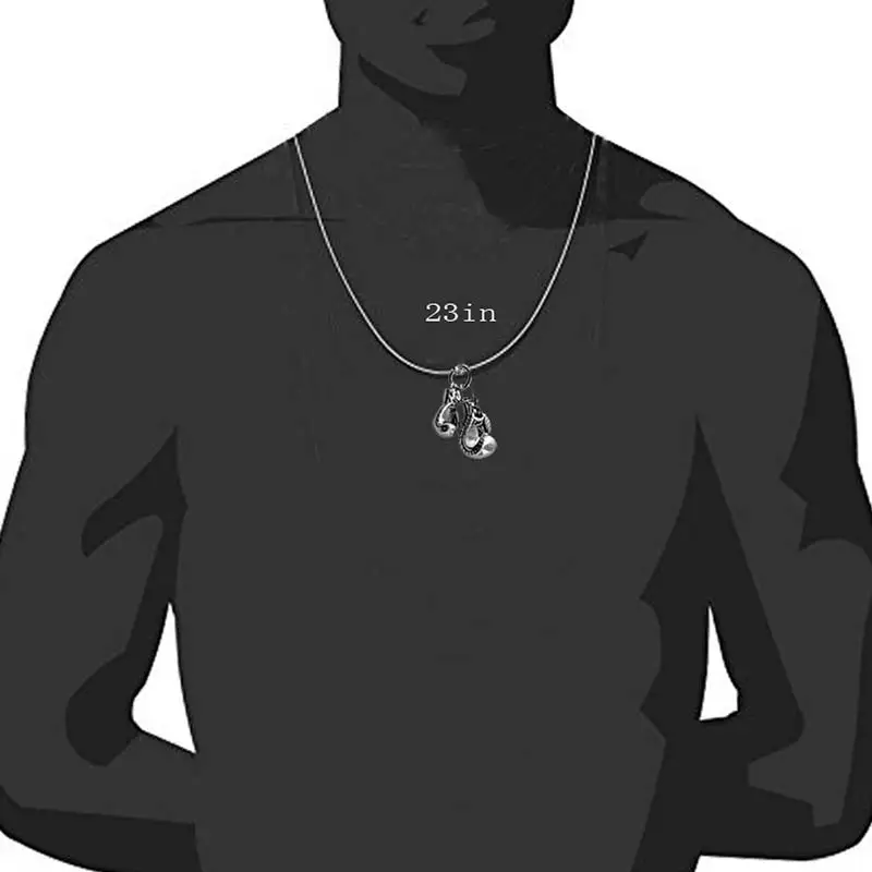 Мужские кулоны из нержавеющей стали мини боксерские перчатки Очаровательное