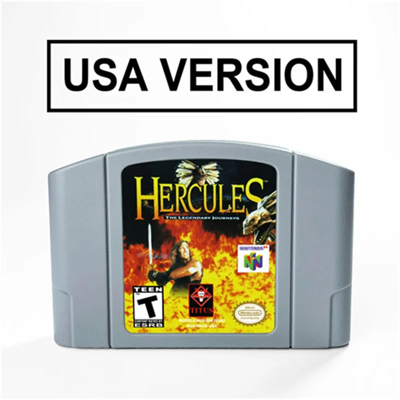

Hercules The Legendary Journeys For 64 Bit Video Game Cartridge USA Version NTSC Format