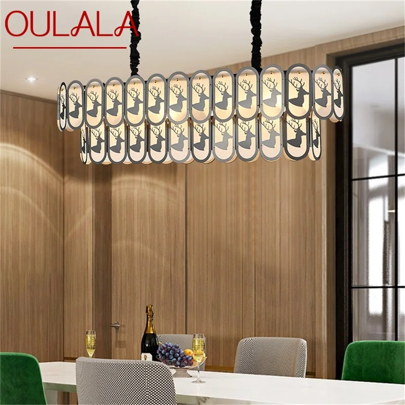 

OULALA Pendant Light Postmodern Creative Crystal Lamp Luxury Decorative for Home Dining Living Room