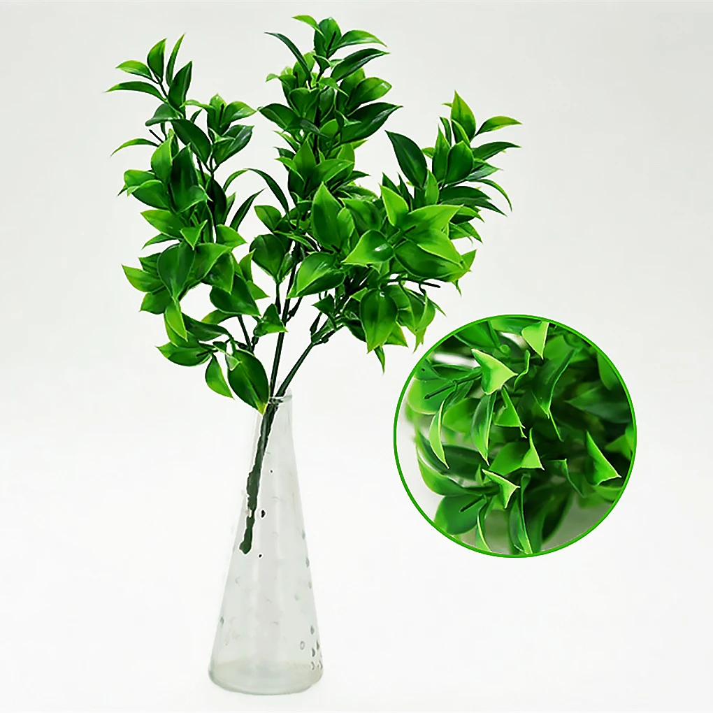 Искусственный апельсин листья поддельные растения лист пейзаж ПВХ для дома