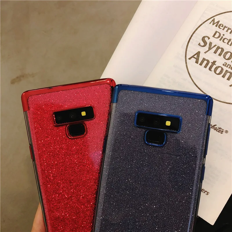 Блестящие покрытие чехол для samsung Note 9 10 плюс S10 S10E Galaxy A10 A10E A20 A20E A30 A40 A50 A50S A60 A70