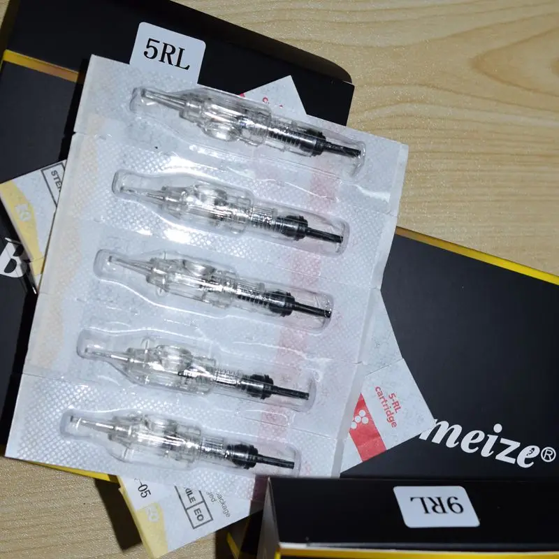 Картридж иглы татуировки 100 шт. RL Одноразовые стерилизованные Профессиональные