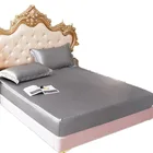 Натяжная простыня Svilelg, покрывало из искусственного шелка, чистый цвет, защитный чехол