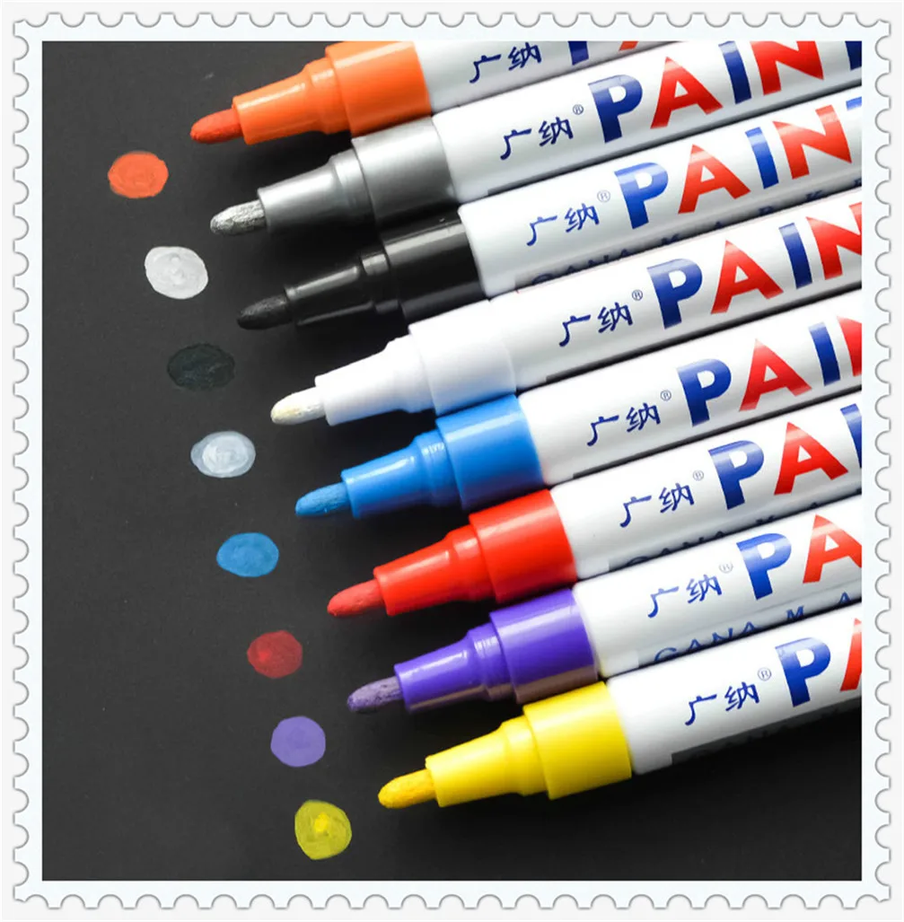 

Car Tyre Tread White Waterproof Permanent Paint Marker Pen for Chevrolet Bolt WTCC Sequel Traverse Tahoe Equinox Impala