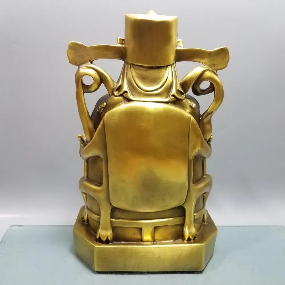

wedding decoration Lucky China Seikos bronze God of Wealth Statue The God of Wealth Cornucopia Statue implies wealth and wealth