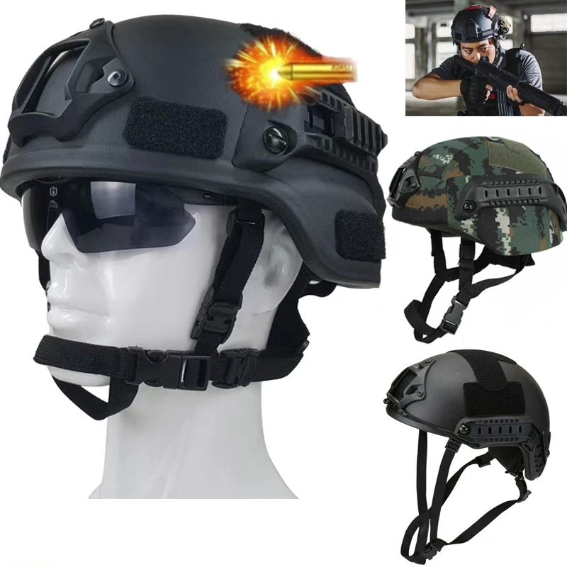 

Ballistic ACH High Cut Tactical Helmet Bulletproof Body Armor Aramid Core Helmet Safety Helmet NIJ IIIA MICH FAST 2000B Helmet