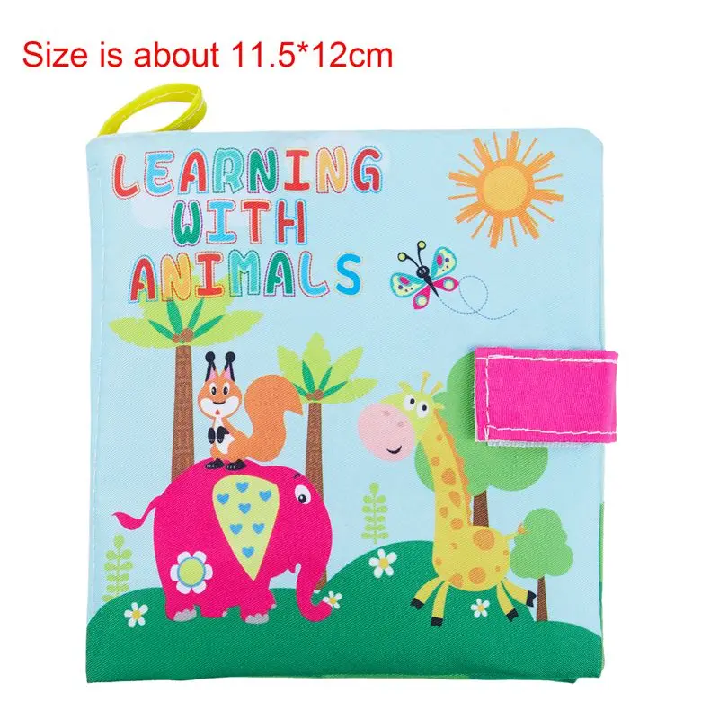 Мягкая детская тканевая книга ранняя развивающая кроватка игрушки для детей 0 36