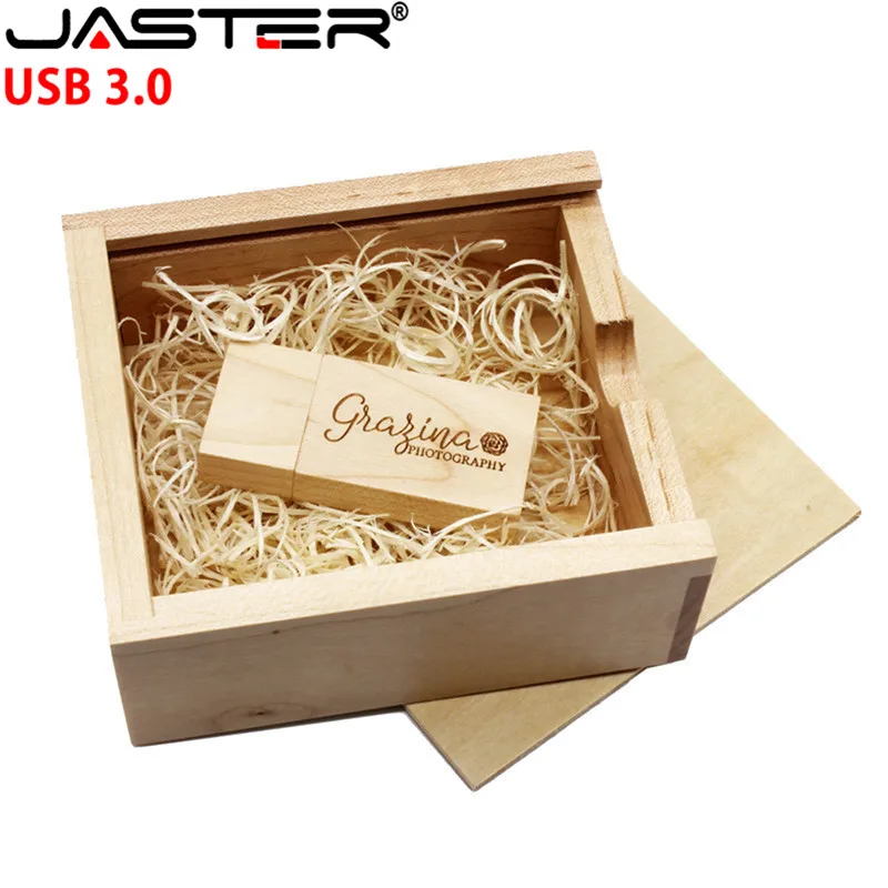 Фотоальбом JASTER USB 3 0 ореховая Кленовая древесина usb + коробка флэш-накопитель 4 ГБ 8