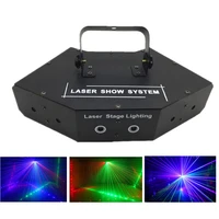 six eye scan laser lightdmx512 rgb linear beam effect stage lightingdj dance home party laser projector laser show system
