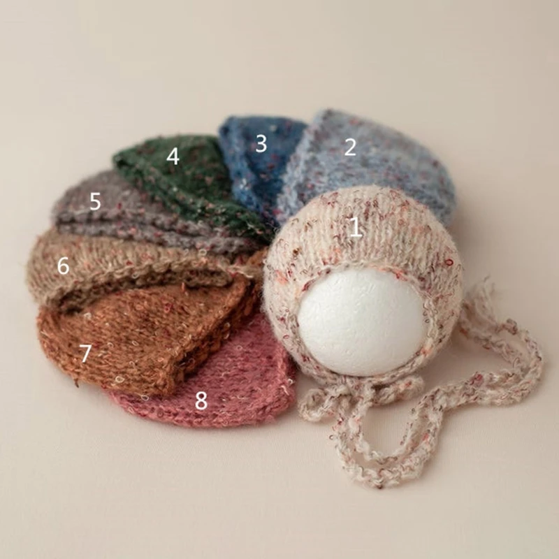 

Newborn Photography Posing Props Crochet Knitted Hat Baby Infants Beanies Cap