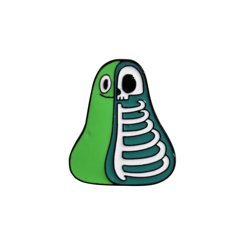 Забавные значки череп Дыня Броши для женщин и мужчин Гипербола булавки Grim Reaper Baby