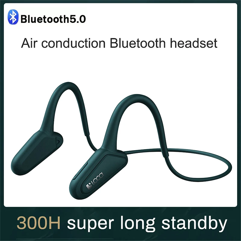 

Bone Conduction Headphones Bluetooth-compatible 5.0 Wireless Sports Earphone IPX4 Headset Stereo Hands-free With Microphone