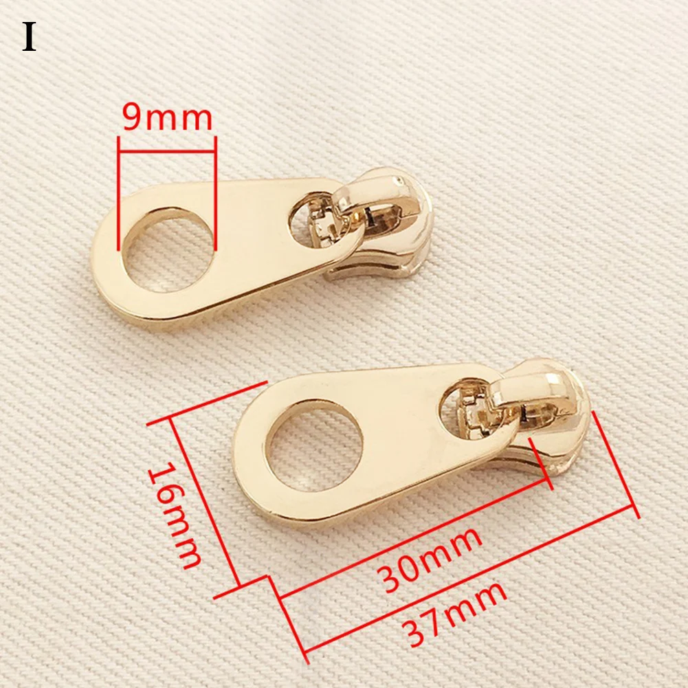 1Pcs Universal Instant Fix Zipper Repair Kit Replacement Zip Slider Teeth Rescue New Design Zippers For Sewing Clothes Gold