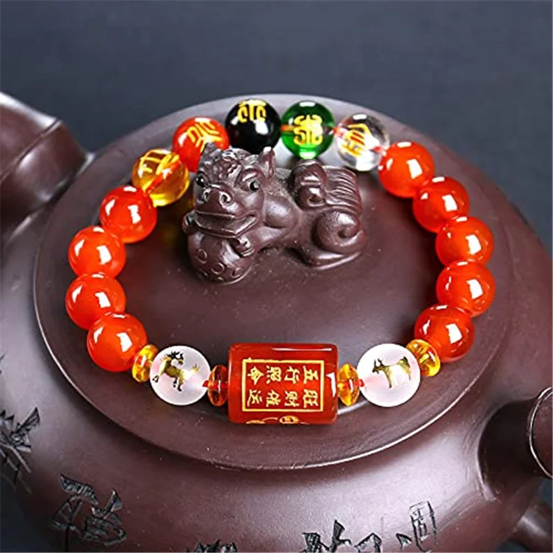 

The Five Elements Beads Mantra Bangles & Bracelets Jewelry Wealth Lucky Runes Energy Couple Bracelet for Women Men
