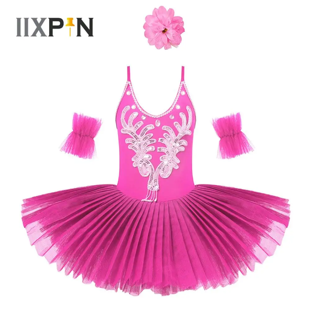 

Fancy Rhinestone Ballet Leotard Swan Professional Ballet Tutu For Child Kid Ballerina Party Dance Costume Ballet Tutu Dress Girl