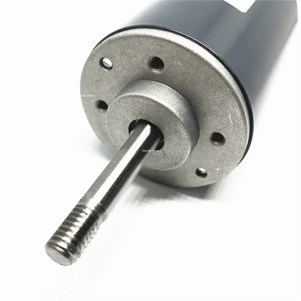 52 мм винтовая резьба длинный вал двигатель постоянного тока 30 Вт 12 в 24 В 8000 об/мин