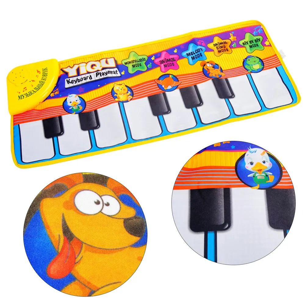 

Music Blanket Children Flash Electronic Piano Blanket Keyboard Toy Musical Instrument Folding Electronic Touch Piano