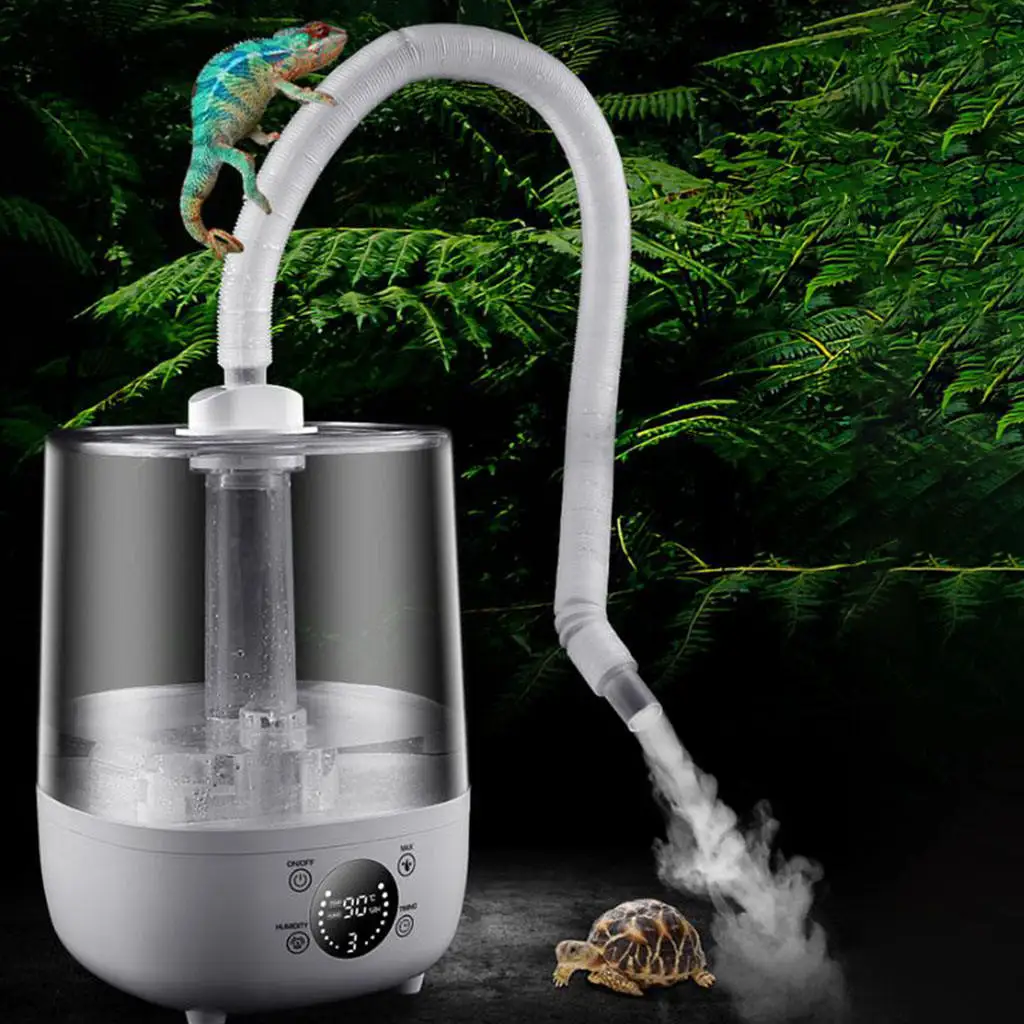 M&aacute;quina de niebla de gran capacidad para anfibios, reptiles, tortugas, terrarios, humidificador de paisajismo, nebulizador, suministros para mascotas, 4L-0