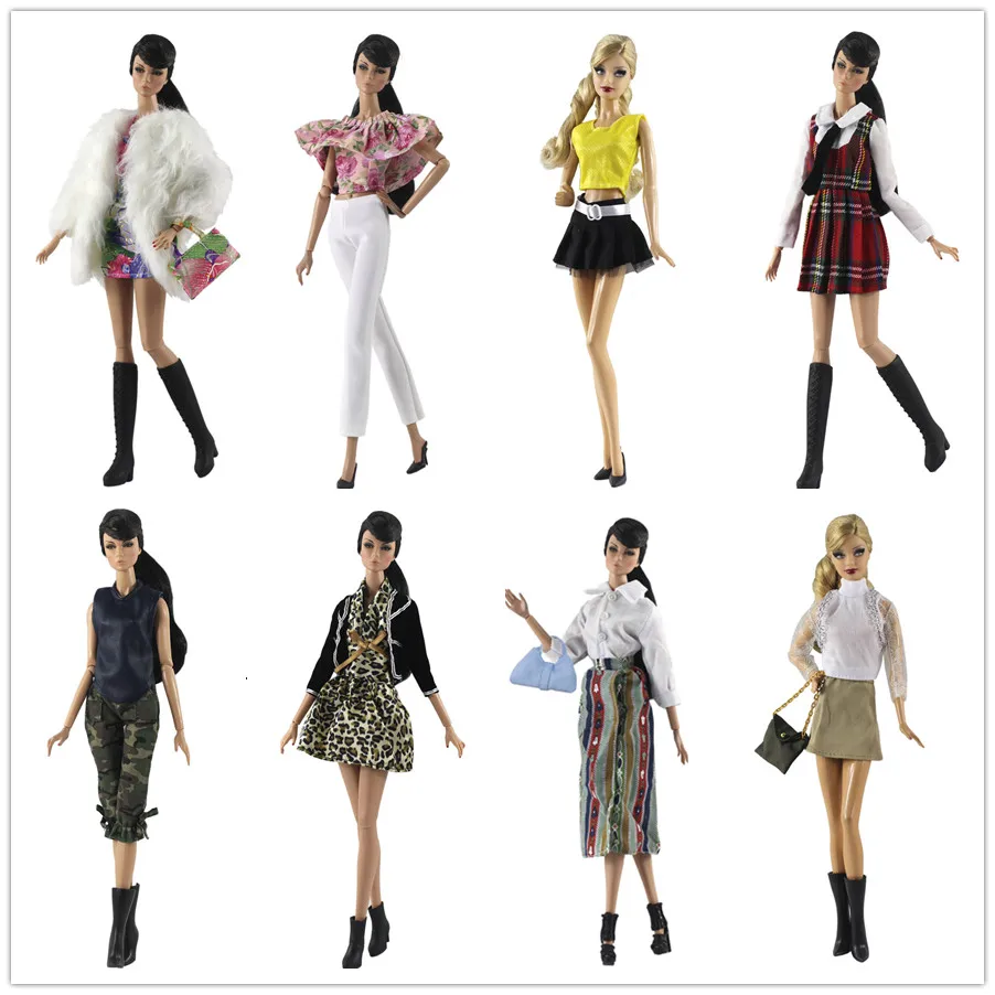 Женская/верхняя одежда + юбка сумка для штанов 1/6 BJD Xinyi FR ST кукла Барби/Детская