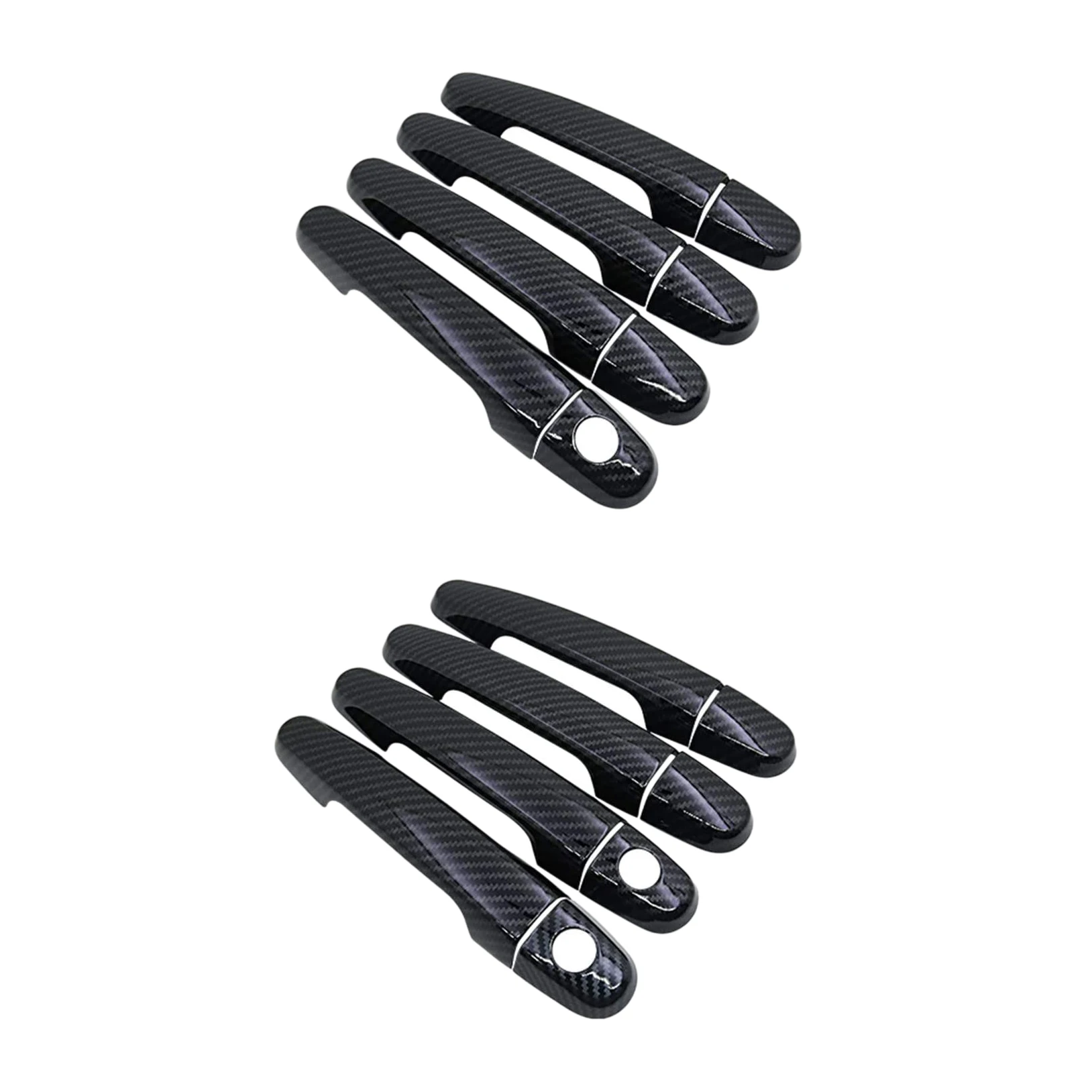 

4PCS Carbon Fiber Door Handle Frame Trim For Yaris Vitz XP150 2006-11