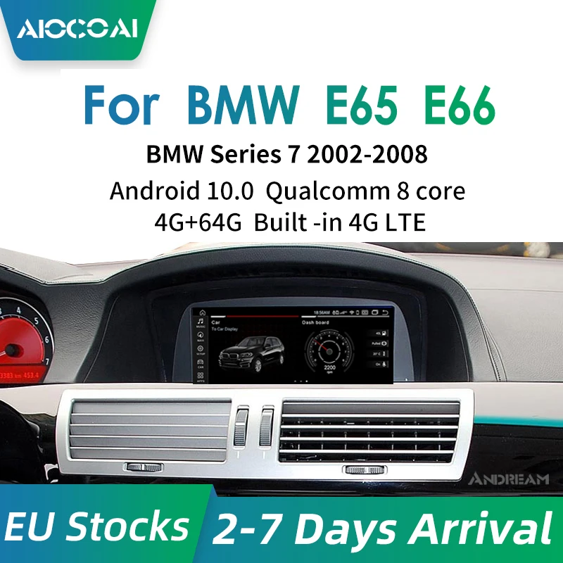 Android 10 0 Автомобильный GPS-навигатор для BMW серий 7 E65 E66 2001 ~ 2008 мультимедийный плеер