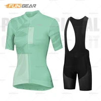 2021 woman cycling set triathlon bicycle clothing breathable summer team mountain cycling clothes suits ropa ciclismo sport wear