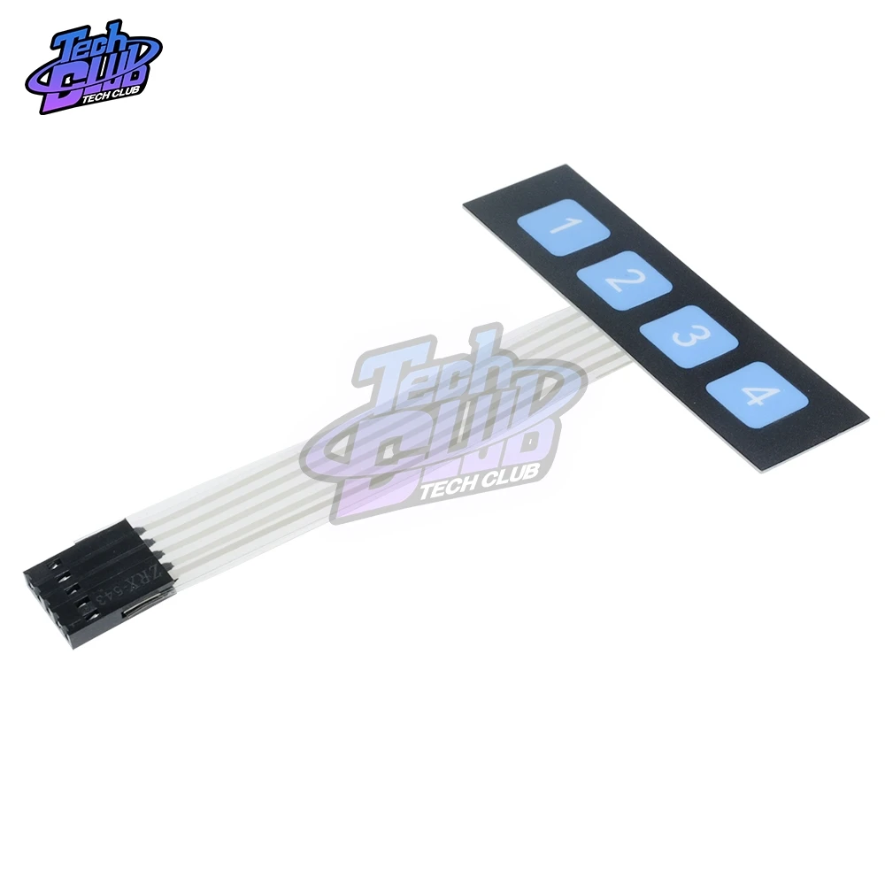 1*4 кнопочный мембранный переключатель матричная клавиатура 1x4 Клавиатура со