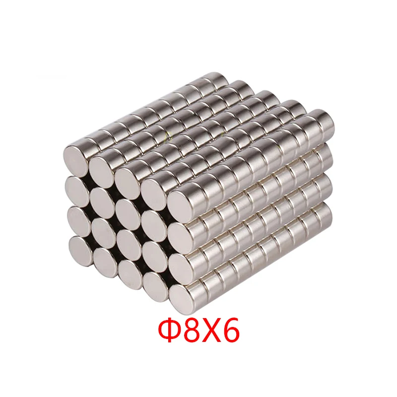 Дисковый неодимовый магнит высокой мощности 8x6 мм круглые магниты с сильной