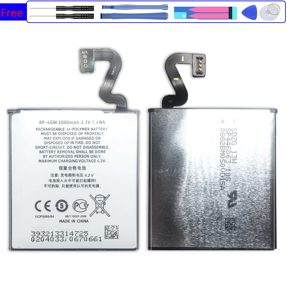 

Мобильный телефон Аккумулятор для Nokia Lumia 920 Lumia920 BP-4GW 2000mAh с трековым кодом