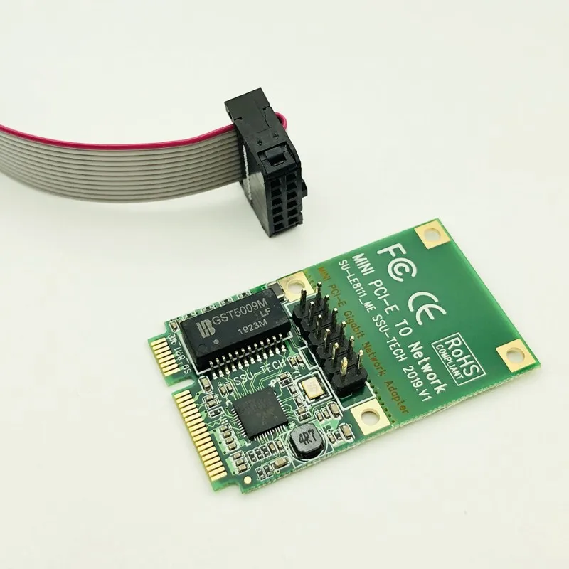 Сетевые карты H1111Z Mini PCI-E сетевая карта 1000 Мбит/с гигабитный Ethernet 10/100/1000 м сетевой