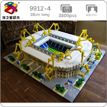 Signal Iduna Park Футбол старый Траффорд Camp Nou Bernabeu San Sir стадион Реал Мадрид Барселона клуб DIY алмазное здание маленькие блоки игрушка без коробки - Цвет: Signal Iduna Park