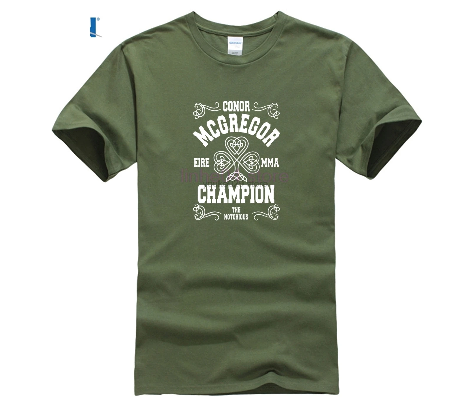 Конор Макгрегор Футболка мужская брендовая одежда с коротким рукавом Crewneck MMA