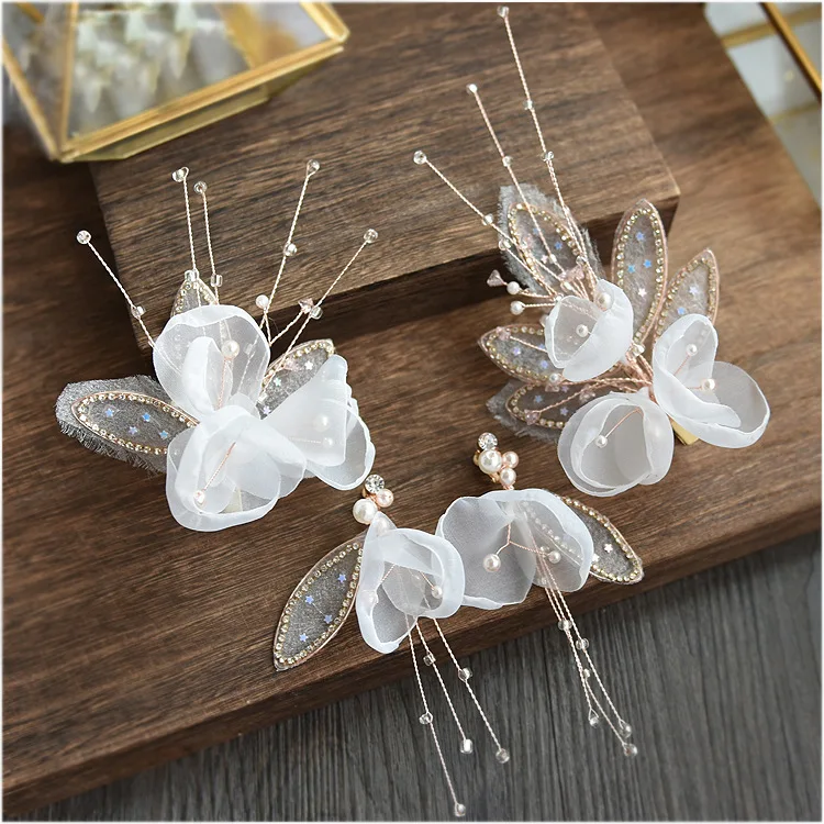 Свадебные аксессуары для невесты с макияжем сценический головной убор свадебная