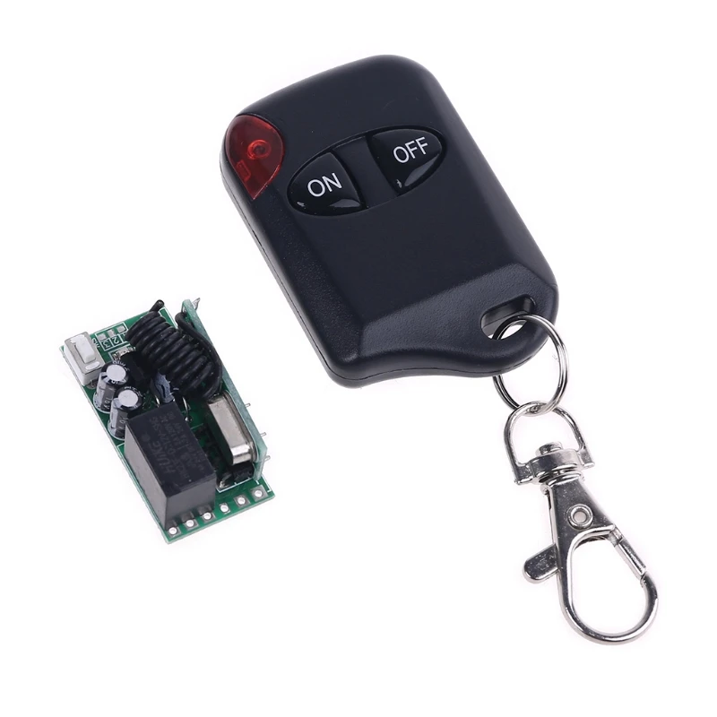 

433Mhz RF Wireless Remote Control Switch DC 12V 1CH Relay Receiver Module Transmitter for LED Light