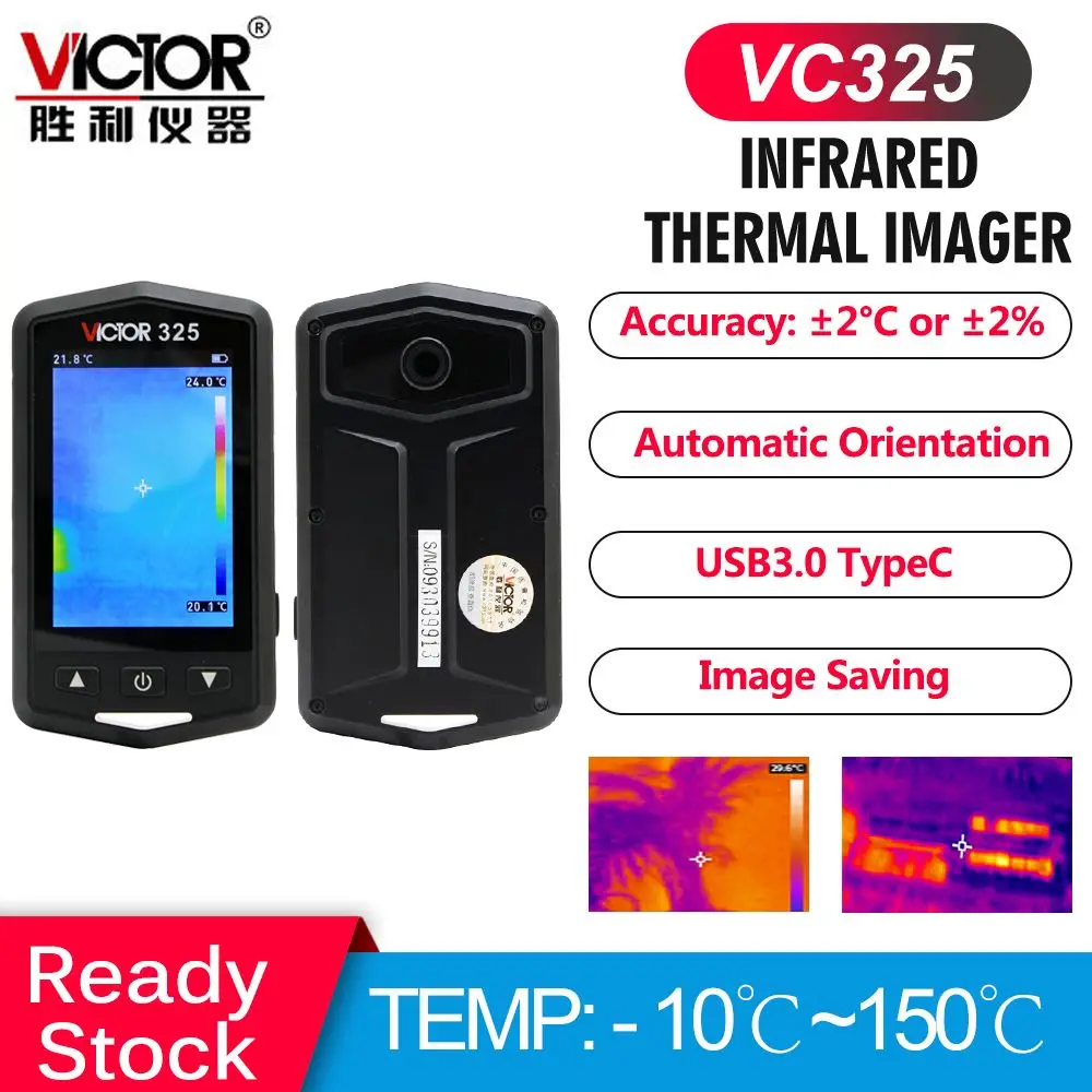 

VICTOR Infrared Thermal Imager VC325 Handheld Industrial Household Floor Heating Electrical Detector Thermal Imaging Camera