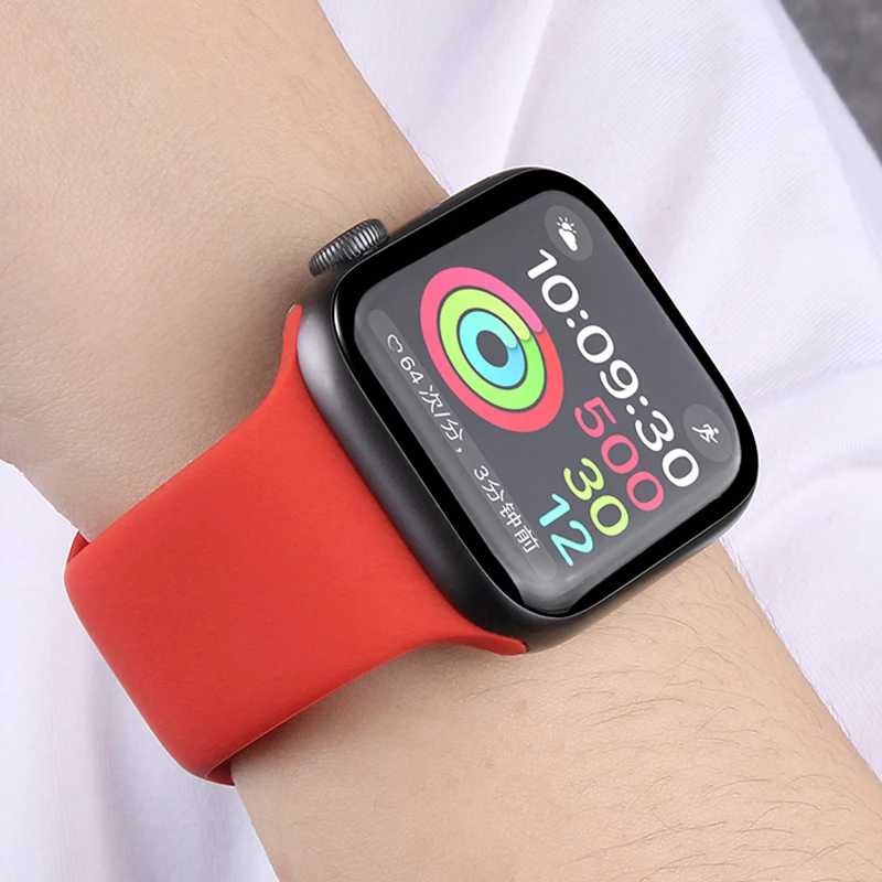 Спортивный силиконовый ремешок для apple watch band 4 44 мм 40 мм iwatch band 42 мм 38 мм ремень для браслета apple watch series 5 4 3 2 аксессуары