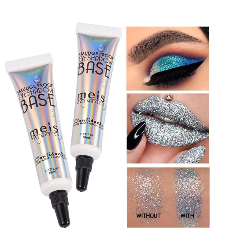 Оптовая продажа 24 шт./лот Meis 10 мл глаза Блестящий лак для ногтей праймер век тени