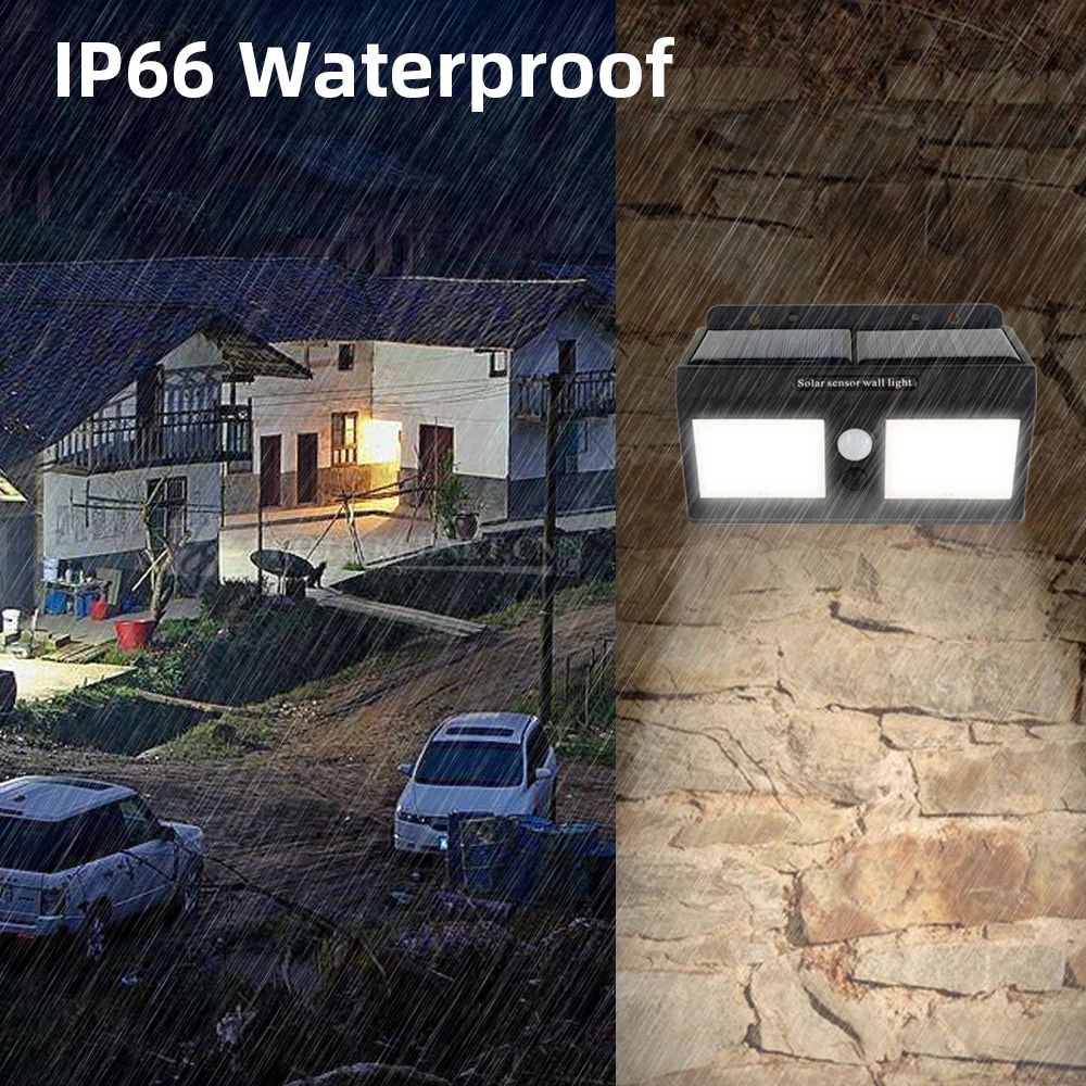Водонепроницаемый 40 светодиодный светильник на солнечных батареях уличный с