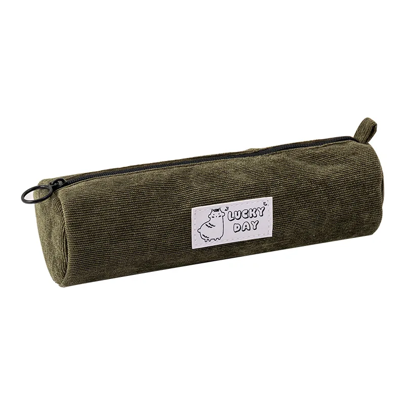 

The corduroy creative simple pencil case receive bag