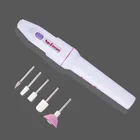 Электрическая машинка для маникюра и педикюра, набор инструментов с насадками для подпиливания и полировки ногтей