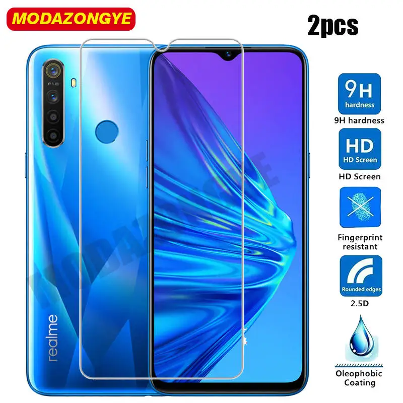 Защитное стекло закаленное для экрана Oppo Realme 5 RMX1911 2 шт.|Защитные стёкла и плёнки