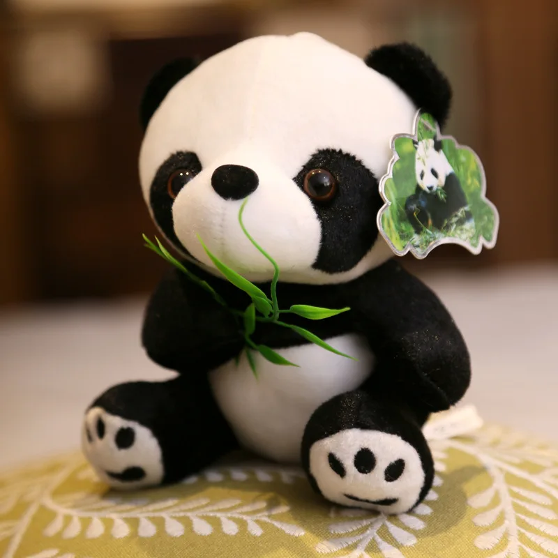 Kawaii плюшевая панда с бамбуком мягкие игрушки PP хлопок мягкая игрушка кукла